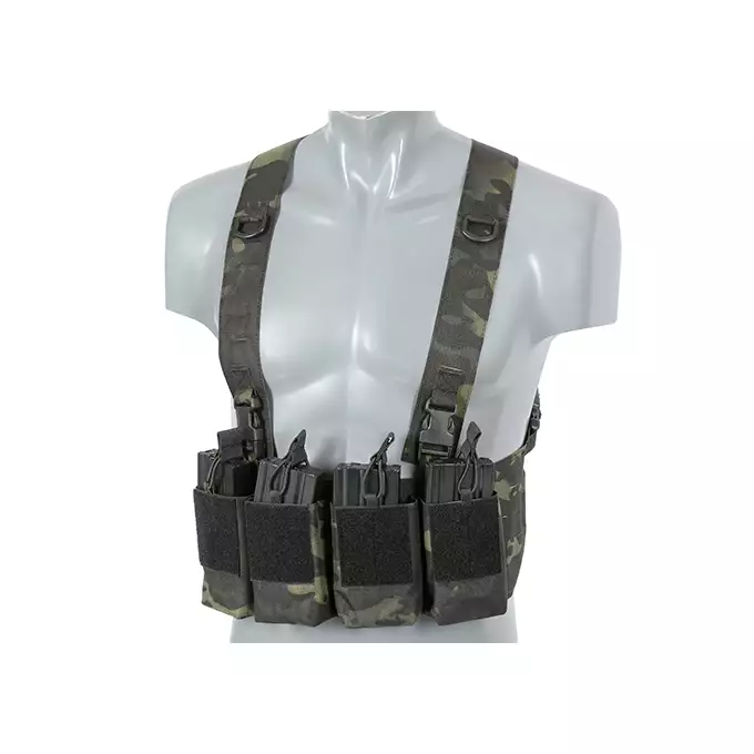 [Zestaw] Kamizelka Chest-rig Laser-Cut z ładownicami AR/AK - MB [8Fields] + Ładownica na radio Laser Cut - MB [8FIELDS] + Duża ładownica Laser-Cut ogólnego przeznaczenia - MB [8FIELDS]