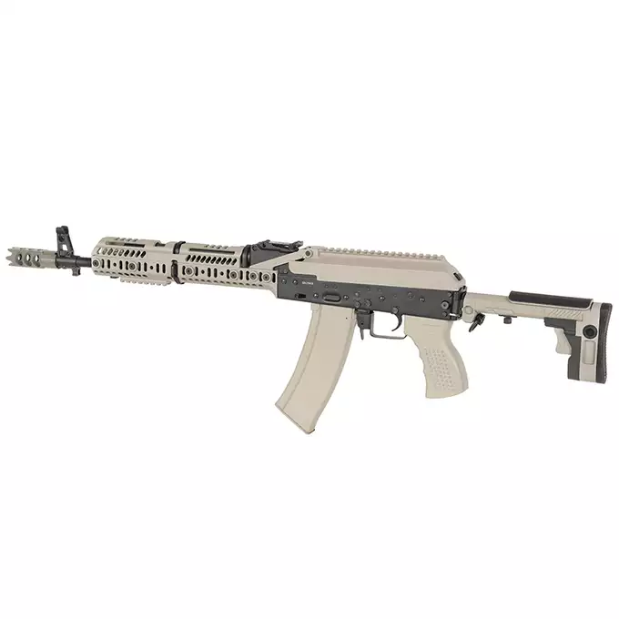 CM.113A AK74 Tactical Rifle Eshooter, GEN-2 - TAN [CYMA Platinum]