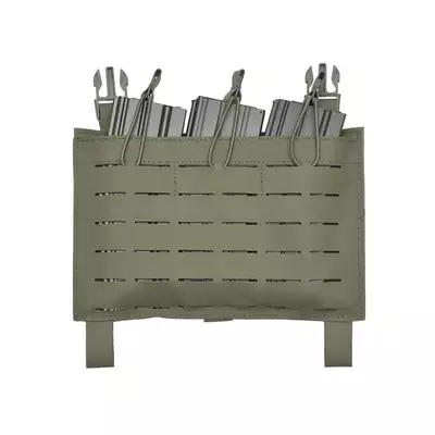 Panel Buckle Up Low Profile na 3 magazynki AR15 / AK, Laser-Cut - Ranger Green [8FIELDS]