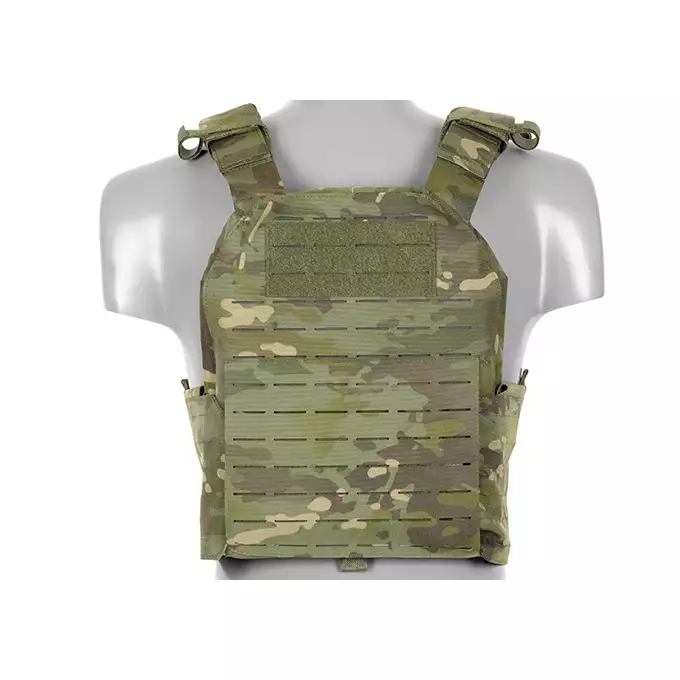 QRF Plate Carrier Laser-Cut Buckle Up with AR15/AK Magazine Pouch - Multicamo Tropic [8FIELDS]