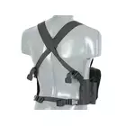 [Zestaw] Kamizelka Chest-rig Laser-Cut z ładownicami AR/AK - Czarna [8Fields] + Ładownica na radio Laser Cut - Czarna [8FIELDS] + Duża ładownica Laser-Cut ogólnego przeznaczenia - Black [8FIELDS]