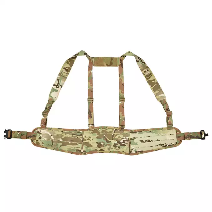 Patrol Tactical Belt with Suspenders MOLLE, Laser Cut - Multicamo [8FIELDS]