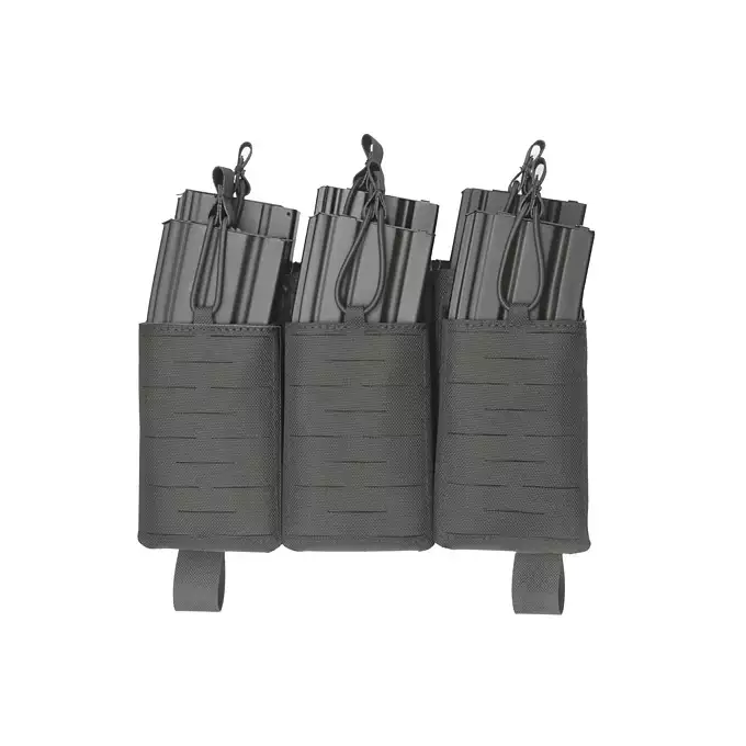 [Zestaw] Kamizelka Recon Plate Carrier Laser-Cut Buckle Up z ładownicą na magazynki AR/AK - Czarna [8Fields] + Duża ładownica Laser-Cut ogólnego przeznaczenia - Black [8FIELDS] + Panel Buckle Up Laser-Cut na 6 magazynków AR15/AK - Czarny [8Fields]