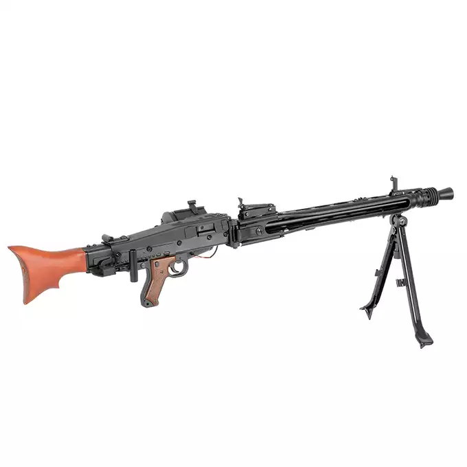 [Zestaw] Replika Karabinu Maszynowego MG42 Full Metal AEG -  Real Wood [AGM] + Akumulator Li-Po 1500mAh 11,1V 20/40C [VB] + Kompaktowa ładowarka LIPO B3Pro