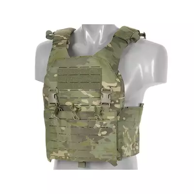 QRF Plate Carrier Laser-Cut Buckle Up with AR15/AK Magazine Pouch - Multicamo Tropic [8FIELDS]