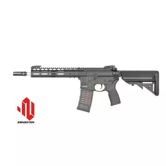 [Zestaw] Replika karabinka Noveske 10.5" Gen III Shorty 300BLK  Eshooter ETU - Black [EMG] + Ładowarka V3+ do akumulatorów LiPo/LiFe [IPower] + Akumulator Li-Po 1100mAh 11,1V 20C - Deans [IPower]