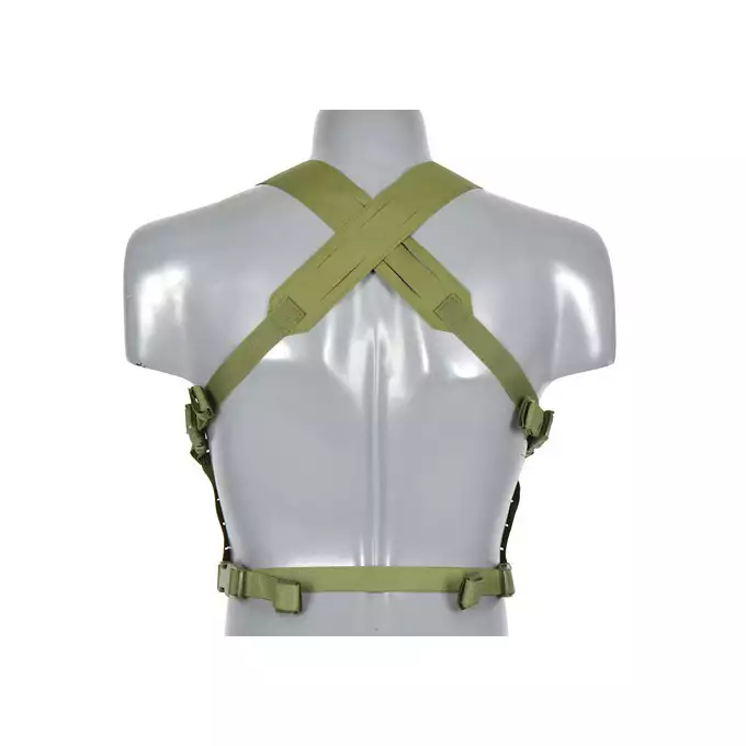 [Zestaw] Kamizelka Chest rig Laser-Cut - Olive  [8Fields] + Panel Laser-Cut z ładownicami na 3 magazynki AR15 - Olive [8Fields] + Duża ładownica Laser-Cut ogólnego przeznaczenia - Olive [8FIELDS]