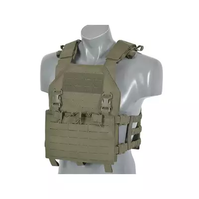 Kamizelka Assault Plate Carrier, Buckle Up z ładownicą na magazynki AR15/AK Laser-Cut - Ranger Green [8Fields]