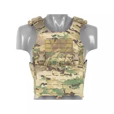 QRF Plate Carrier Laser-Cut Buckle Up with AR15/AK Magazine Pouch - Multicamo [8FIELDS]