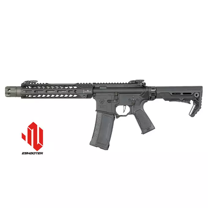 [Zestaw] Replika Karabinka Strike industries 10" Raiders SBR - Black [EMG] + Ładowarka V3+ do akumulatorów LiPo/LiFe [IPower] + Akumulator Li-Po 1100mAh 11,1V 20C - Deans [IPower]