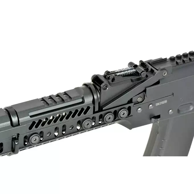 [Zestaw] CM.113A Replika Karabinka Taktycznego AK-74 Eshooter ETU, GEN-2 - Black [CYMA Platinum] + Akumulator Airsoftowy 25C 1400mAh 3S1P 11.1V Lipo T Plug + Kompaktowa ładowarka LIPO B3Pro