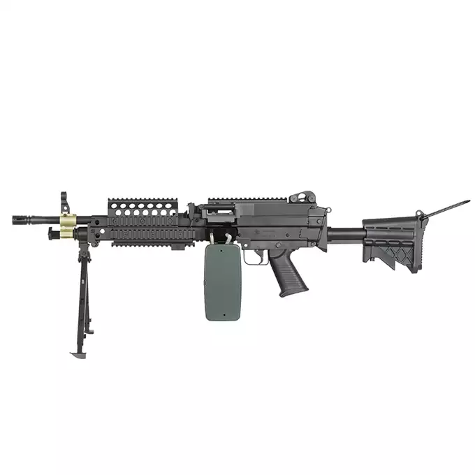 [Zestaw] Replika karabinu maszynowego FN MK46 MOD 0 SOCOM [A&amp;K] + Akumulator Li-Po 1200mAh 11,1V 20C - Deans [IPower] + Kompaktowa ładowarka LIPO B3Pro