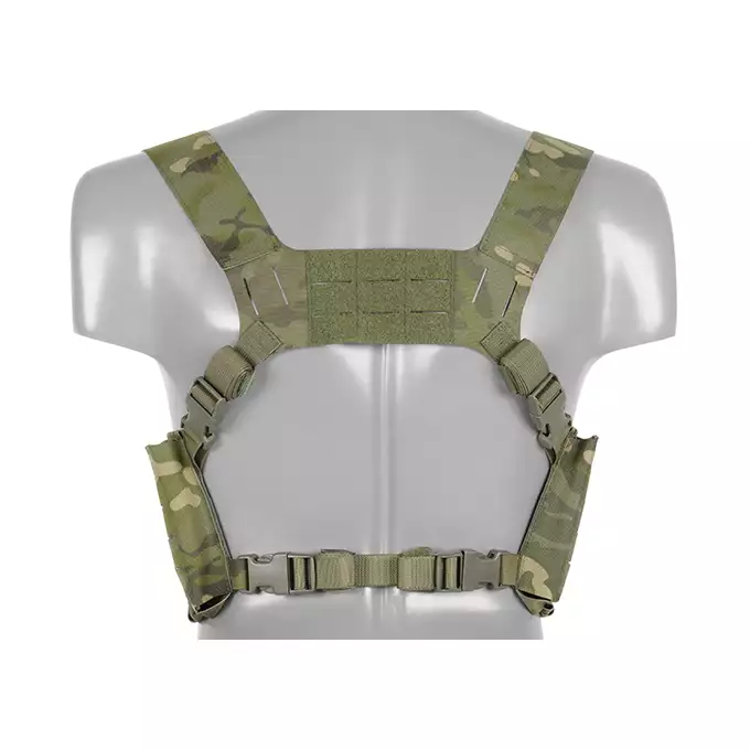 Chest Rig with Two Pouches for 6 AR / AK Magazines, Laser Cut - Multicamo Tropic [8FIELDS]