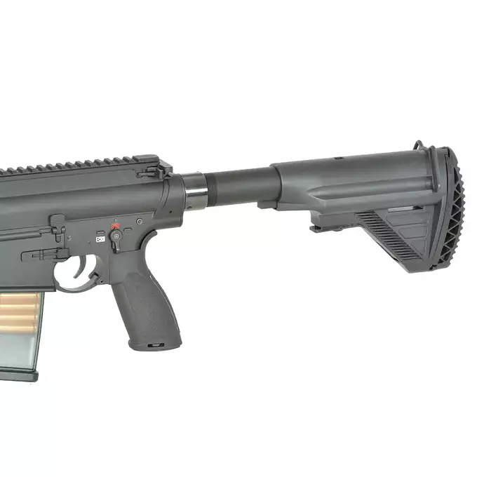 [Zestaw] Replika Airsoftowa EC-203 Edycja Advanced (ulepszony gearbox, programowalny ETU) - Black [E&amp;C] + Ładowarka V3+ do akumulatorów LiPo/LiFe [IPower] + Akumulator Li-Po 1100mAh 11,1V 20C - Deans [IPower]