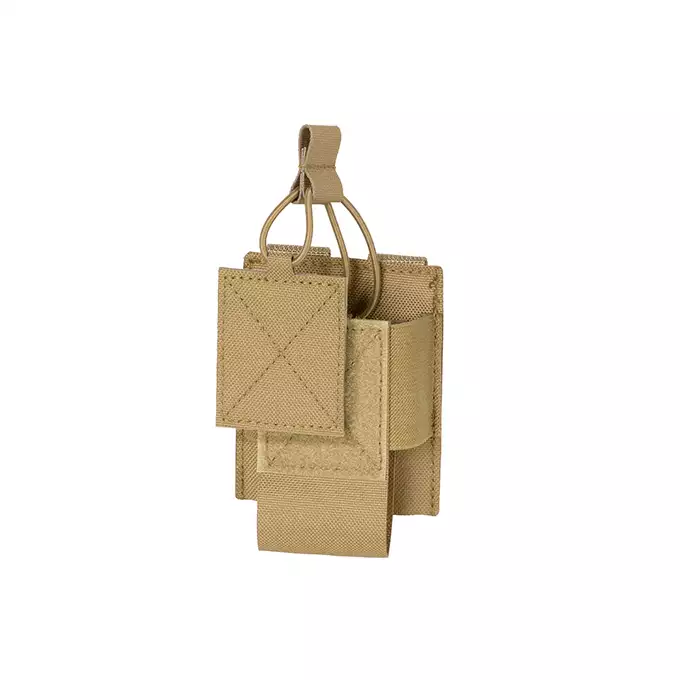 [Zestaw] Kamizelka Chest-rig Laser-Cut z ładownicami AR/AK - Coyote [8Fields] + Ładownica na radio Laser Cut - Coyote [8FIELDS] + Pojedyncza ładownica pistoletowa Laser-Cut z klapą - Coyote [8Fields]