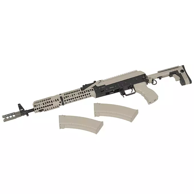 CM.113A AK74 Tactical Rifle Eshooter, GEN-2 - TAN [CYMA Platinum]