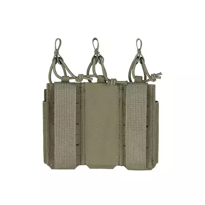 Potrójna elastyczna ładownica pistoletowa Laser-Cut - Ranger Green [8Fields]