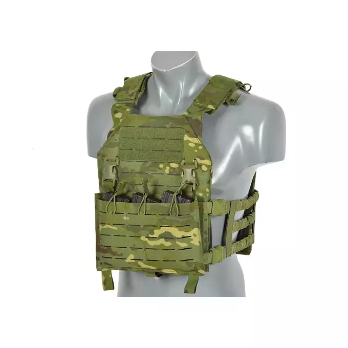 [Zestaw] Kamizelka Assault Plate Carrier Laser-Cut Buckle Up z ładownicą na magazynki AR/AK - MT [8Fields] + Duża ładownica Laser-Cut ogólnego przeznaczenia - MT [8FIELDS] + Panel Buckle Up Laser-Cut na 6 magazynków AR15/AK - MT [8Fields]