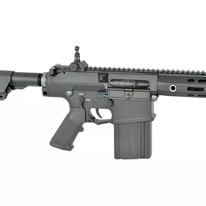 [Zestaw] Replika Airsoftowa EC-903 Edycja Advanced (ulepszony gearbox, programowalny ETU) - Black [E&amp;C] + Akumulator LI-PO 2200MAH 11,1V 20/40C - T-connector [8FIELDS] + Kompaktowa ładowarka LIPO B3Pro
