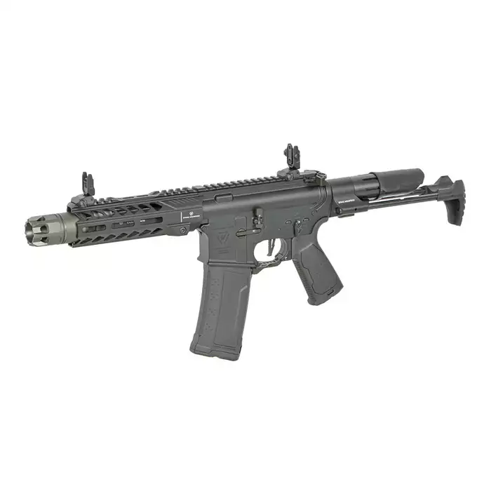 [Zestaw] Replika Karabinka Strike industries 7" Raiders CQB - Black [EMG] + Ładowarka V3+ do akumulatorów LiPo/LiFe [IPower] + Akumulator Li-Po 1100mAh 11,1V 20C - Deans [IPower]