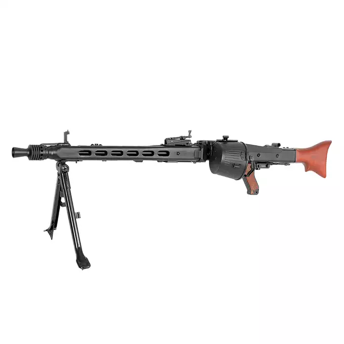 [Zestaw] Replika Karabinu Maszynowego MG42 Full Metal AEG -  Real Wood [AGM] + Akumulator Li-Po 1500mAh 11,1V 20/40C [VB] + Kompaktowa ładowarka LIPO B3Pro