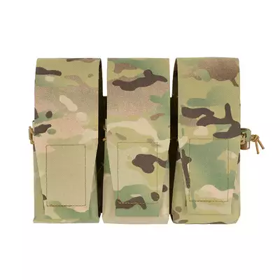 Triple Pouch for 6 AR15 Magazines, Laser Cut - Multicamo [8FIELDS]