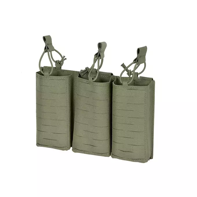 Laser-Cut Panel with 3 AK Magazine Pouches - Ranger Green [8Fields]