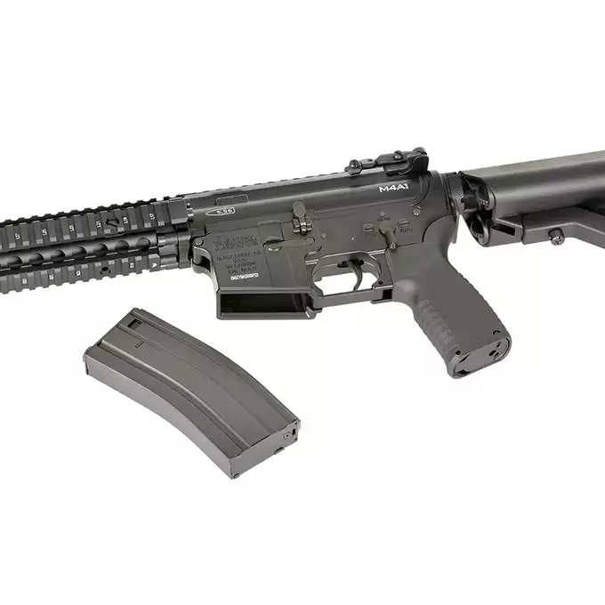 [Zestaw] CM.105 Daniel Defense M4A1 Eshooter ETU, GEN-2 - Black [EMG] + Ładowarka V3+ do akumulatorów LiPo/LiFe [IPower] + Akumulator Li-Po 1100mAh 11,1V 20C - Deans [IPower]