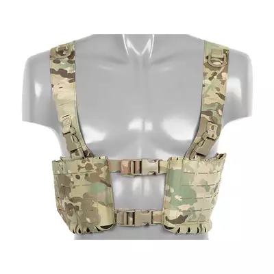 Chest Rig with Two Pouches for 6 AR / AK Magazines, Laser Cut - Multicamo [8FIELDS]