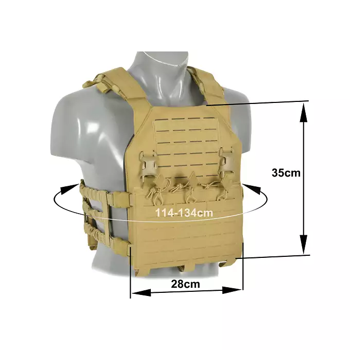 [Zestaw] Kamizelka Assault Plate Carrier Laser-Cut Buckle Up z ładownicą na magazynki AR/AK - Coyote [8Fields] + Duża ładownica Laser-Cut ogólnego przeznaczenia - Coyote [8FIELDS] + Panel Buckle Up Laser-Cut na 6 magazynków AR15/AK - Coyote [8Fields]