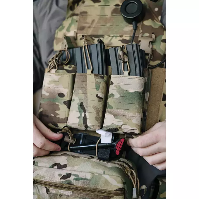 [Zestaw] Kamizelka Assault Plate Carrier Laser-Cut Buckle Up z ładownicą na magazynki AR15/AK - Multicamo [8Fields] + Duża ładownica Laser-Cut ogólnego przeznaczenia - Multicamo [8FIELDS] + Panel Buckle Up Laser-Cut na 6 magazynków AR15/AK - Multicamo [8Fields]