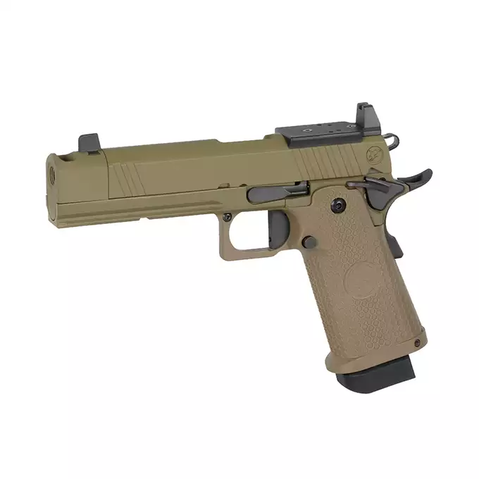 [Zestaw] Replika Nighthawk Sand Hawk - [RWA] + Mikrokolimator pistoletowy - Black [PCS]