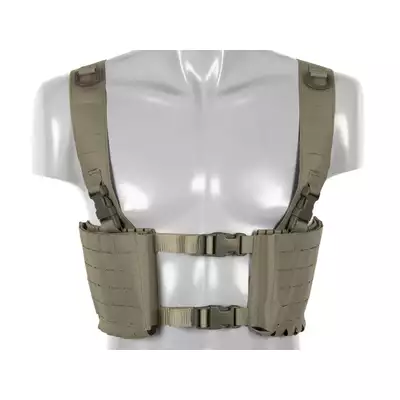 Chest Rig with Two Pouches for 6 AR / AK Magazines, Laser Cut - Ranger Green [8FIELDS]