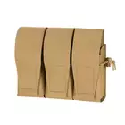 Triple Pouch for 6 AR15 Magazines, Laser Cut - Tan [8FIELDS]