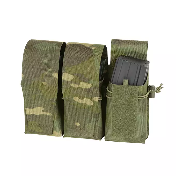 Triple Pouch for 6 AR15 Magazines, Laser Cut - Multicamo Tropic [8FIELDS]