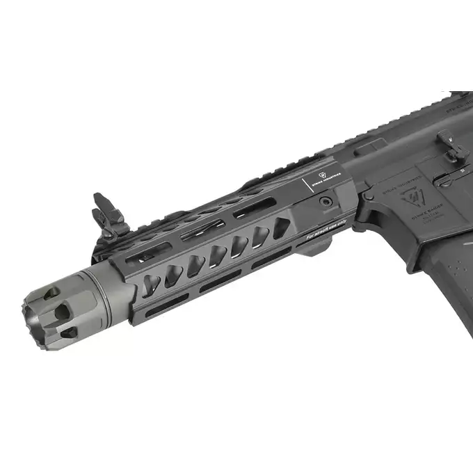 [Zestaw] Replika Karabinka Strike industries 7" Raider CQB, Gen-2 - Black [EMG] + Ładowarka V3+ do akumulatorów LiPo/LiFe [IPower] + Akumulator Li-Po 1100mAh 11,1V 20C - Deans [IPower]
