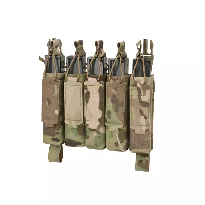 MP5 5-Magazine Pouch, Buckle-Up, Laser-Cut - Multicamo [8FIELDS]