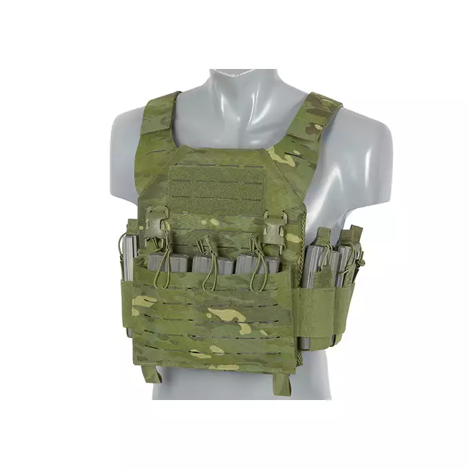 [Zestaw] Kamizelka Recon Plate Carrier Laser-Cut Buckle Up z ładownicą na magazynki AR/AK - MT [8Fields] + Duża ładownica Laser-Cut ogólnego przeznaczenia - MT [8FIELDS] + Panel Buckle Up Laser-Cut na 6 magazynków AR15/AK - MT [8Fields]