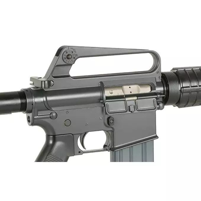 [Zestaw] Gazowa Replika Karabinka Colt 609/GAU-5/A - Black [EMG] + Single Point Airsoft Red Dot - OEG [JJ Airsoft]
