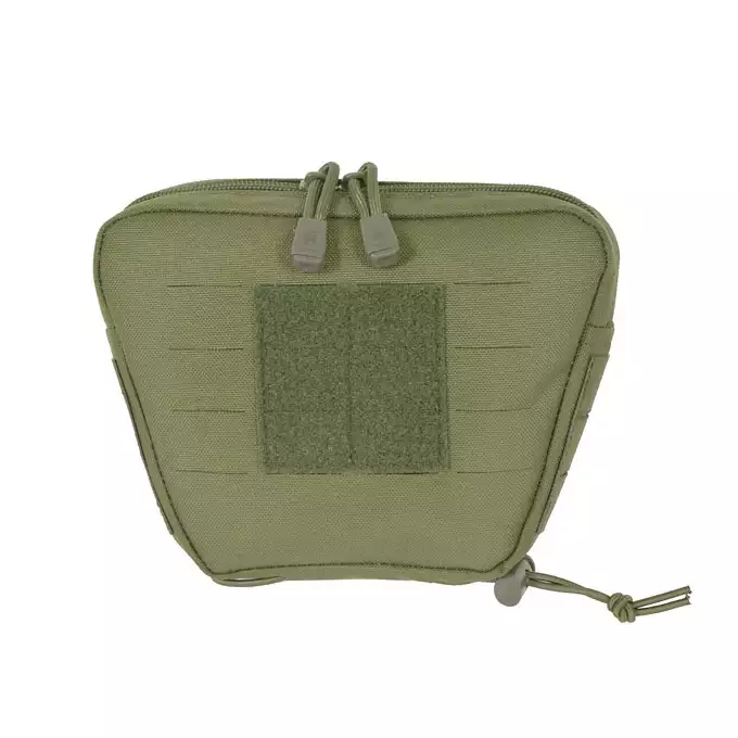 [Zestaw] Prosty Plate Carrier z atrapami miękkich wkładów balistycznych - Olive [8FIELDS] + Otwarta potrójna ładownica na magazynki 5.56 - Olive [8FIELDS] + Dolna kieszeń użytkowa na akcesoria z linkami shockcord, Laser Cut - Olive [8FIELDS]