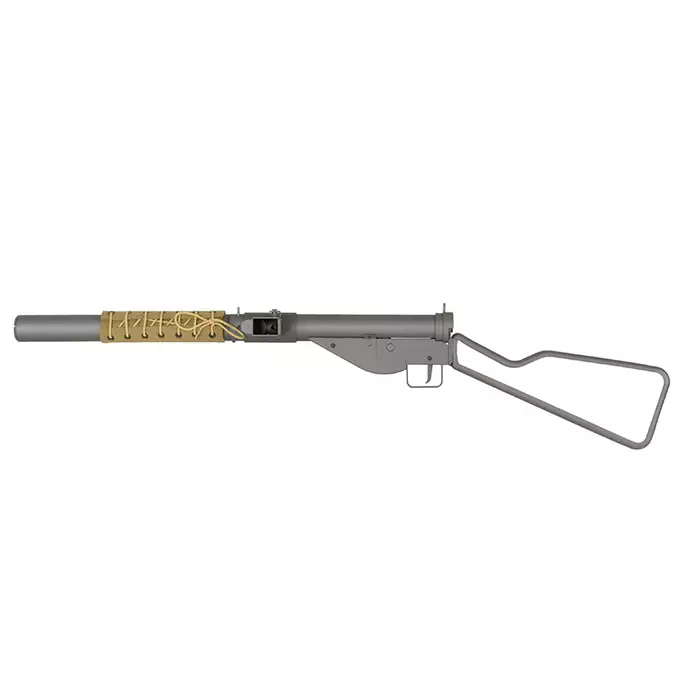 STEN MK2 SOE Loop Stock Full Steel Submachine Gun Replica - Black [AGM]