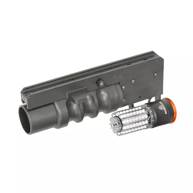 [Zestaw] Replika granatnika HAVOC 9" Side Loader Lightweight - Black [EMG] + Zestaw 3 granatów 40MM na 120 kulek [S&amp;T] + Airsoft Green Gaz 1000ml [Pro Tech Guns]