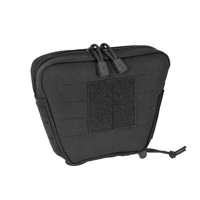 [Zestaw] Buckle Up Assault Plate Carrier Cummerbund - Black [8FIELDS] + Panel Buckle-up COMPACT - wkład na 3 magazynki, MOLLE Laser Cut - Black [8FIELDS] + Dolna kieszeń użytkowa na akcesoria z linkami shockcord, Laser Cut  - Black [8FIELDS]