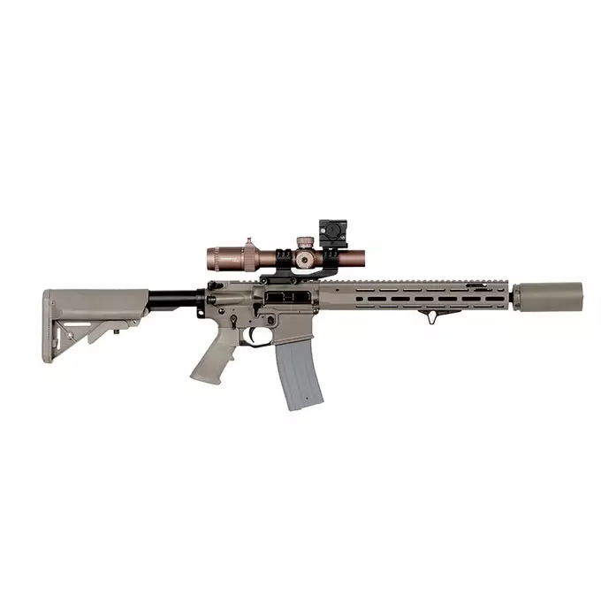 [Zestaw] Replika Knight's Armament KS-1 13" GBB - Tan [EMG] + Licencjonowana replika tłumika KAC QDC tracer - FDE [EMG] + Perfect BB Kulki Tracer 0,28g BIO - 2000 SZT [BLS]