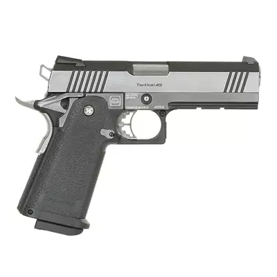[Zestaw] Replika pistoletu Hi-Capa 4.3 GBB, Custom Dual Stainless [Tokyo Marui] + Magazynek GBB Hi-Capa 4.3/5.1 na 28 kulek [Tokyo Marui]