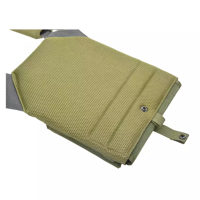 [Zestaw] Jump Plate Carrier Cummerbund - Olive [8FIELDS] + Otwarta potrójna ładownica na magazynki 5.56 - Olive [8FIELDS] + Laser Cut Lower Accessory Utility Pocket with Shockcords for Tourniquet - OD [8FIELDS]