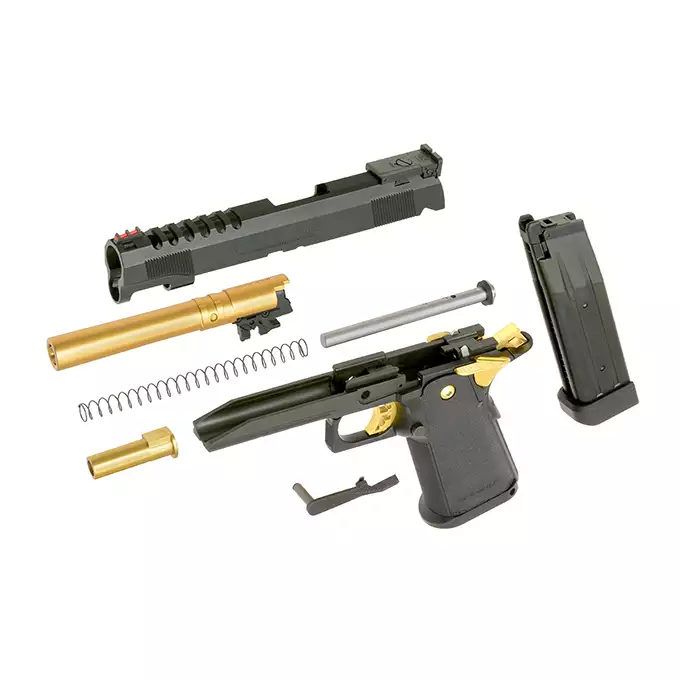 [Zestaw] Replika pistoletu Hi-Capa 5.1 Gold Match GBB [Tokyo Marui] + Magazynek GBB Hi-Capa 4.3/5.1 na 31 kulek [Tokyo Marui]