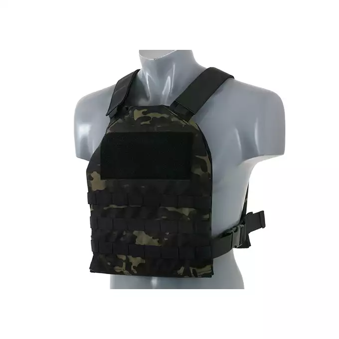 [Zestaw] Prosty Plate Carrier z atrapami miękkich wkładów balistycznych - MB + Otwarta potrójna ładownica na magazynki 5.56 - MB [8FIELDS] + Laser Cut Lower Accessory Utility Pocket with Shockcords for Tourniquet - MB [8FIELDS]