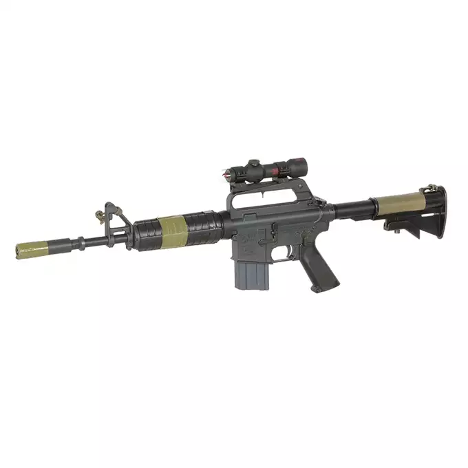 [Zestaw] Gazowa Replika Karabinka Colt 607/GX-5857 - Black [EMG] + Single Point Airsoft Red Dot - OEG [JJ Airsoft]