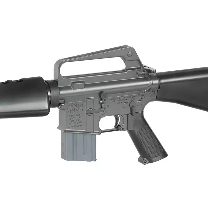[Zestaw] Gazowa Replika Karabinka Colt 603/XM16E1 - Black [CGS] + Krótki magazynek STANAG 20 kulek Green Gas MWS/CGS - [CGS]